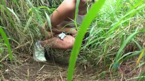 Zoe is distracted by your cock while on the phone.